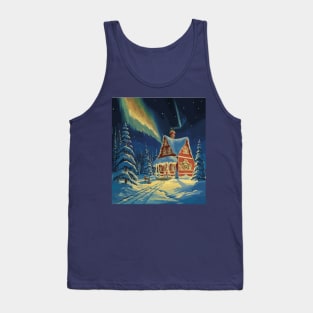 Vintage Christmas, North Pole happy Merry Christmas Tank Top